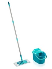 Set Leifheit Bodenwischer Wischmop Powerclean M Wischtuchpresse & 6l Eimer