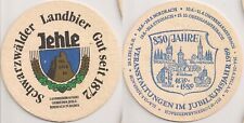 Jehle Bier - alter Bierdeckel "Veranstaltungen im Jubiläumsjahr 1989 - 850 Jahre