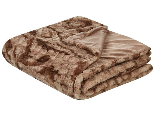 Kuscheldecke kunstfell braun - kuscheldecke,