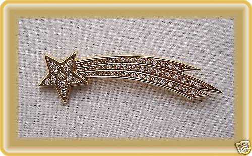 Brosche sternschnuppe neu - brosche,