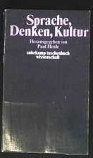Sprache, Denken, Kultur. suhrkamp-taschenbücher wissenschaft ; 120 Henle, Paul: