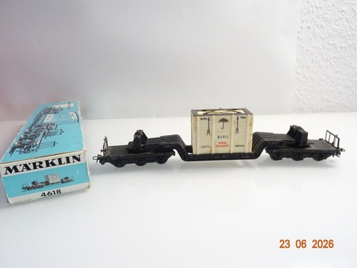 Märklin 4618 tiefladewagen - märklin,