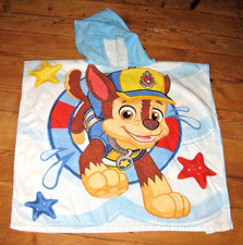 Paw Patrol Kapuzenhandtuch Badeponcho Handtuch Poncho Strandtuch 100% Baumwolle