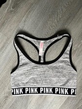 Pink Sport BH Bustier Gr. XS grau Stretch Victoria´s Secret