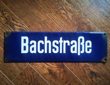 Altes emaille straßenschild - straßenschild, /