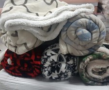 Winter Plaid warm weich Fleece Retro Lammoptik Bett Sofa gemustert