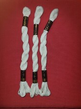 MEZ Perlgarn Stärke 3 - 5 g - Farbe 02 (weiss) 3 Stck.