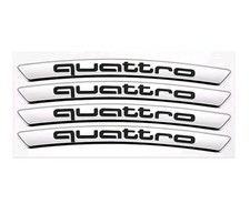 4 x S Quattro Emblem Logo