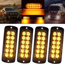 4Stk GELB 12LED Auto