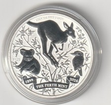 1 oz Australien 2024  125. Jubiläum Perth Mint Kookaburra Koala Känguru ST  (53)