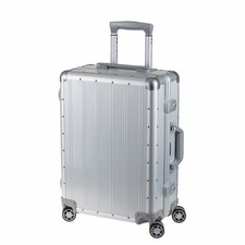 Alumaxx Reisekoffer ORBIT Trolley Reisegepäck Koffer Aluminium matt silber 45170
