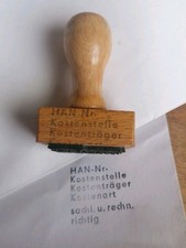 DDR Holz Stempel Büro