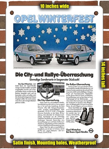 Metal sign 1979 - metal, opel