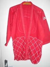 rote Karate-, Taekwondo- oder Judo-Jacke ohne Gürtel Gr. 160