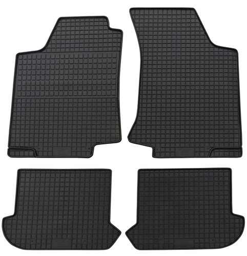 Gummimatte teilig schwarz - gummimatte, 4-teilig