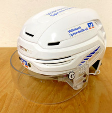 Lausitzer Füchse - Helm Warrior Alpha One Game Worn - Gr. M mit Visier