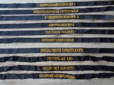 10 Mützenbänder Bundesmarine
