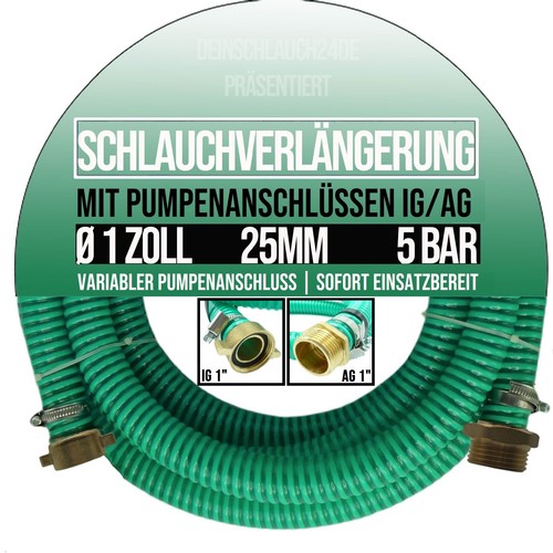 Zoll ansaug saug - 25, 1"