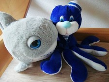 2Plüsch Tiere Spieltiere Kinder Meerestierchen Tombola Mitgebsel Geburtstag 