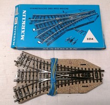 Märklin H0 5214 Drei Weg Weiche - Elektrisch M-Gleis mit OVP