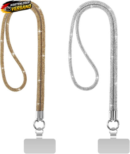 Handykette glitzer lang für - handykette,
