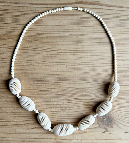 Vintage kette geschnitzt - vintage,