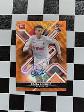2021-22 Topps Finest Bundesliga Auto RC Dejan Ljubicic Orange /10 1. FC Köln