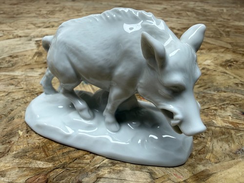 Porzellanfigur wildschwein - porzellanfigur,