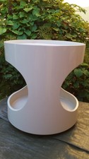 Opal? runder space age Teewagen weiß Beistelltisch 70er mid century eames Luna