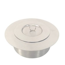 Brenntopf Feuerschale Bioethanol Edelstahl mit Löschdeckel Ø 13 cm Feuertopf