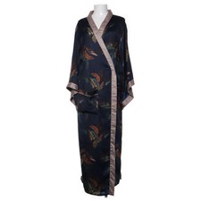 Primark, Bademantel, Größe: L, Schwarz/Mehrfarbig, Blumen, Damen -TH8