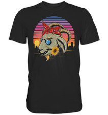 Ziege Sonnenblumen T-Shirt