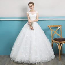 Hochzeitskleid Brautkleid Kleid für Braut ohne Schleppe ivory Schnürung BC532