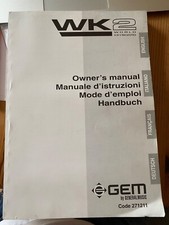 GEM Generalmusic WK2  Keyboard  Anleitung deutsch, englisch, französisch, itali