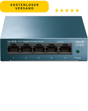 TP-Link LS105G Switch 5 Port Gigabit Metallgehäuse LAN Netzwerk Plug and Play