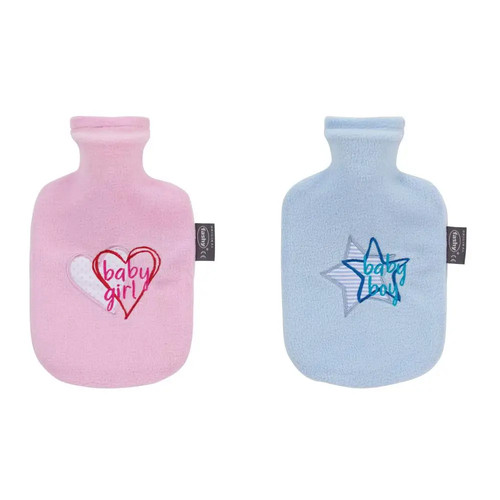 Wärmflasche mit plüschbezug - wärmflasche,