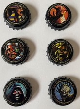 Iron Maiden Trooper Bier, Kronkorken, Legacy of the Beast, Set aus 6 Stück