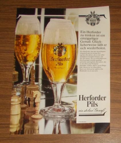 Seltene werbung herforder pils - seltene,