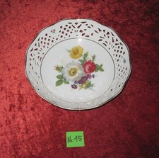 Bruch Porzellan Servierschale/Motive Blumen/Form Marienbad Ingres Weiss/Nr.15