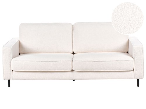 Sitzer sofa bouclé weiß - bouclé,