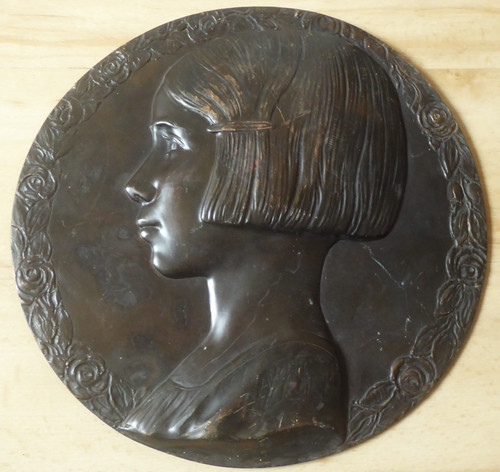 Bronze reliefplatte art - bronze,