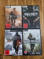 4x PC Call of Duty 4, Black Ops, Modern Warfare 2, Battlefield Bad Company 2