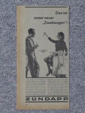 Original Werbung Zündapp Roller