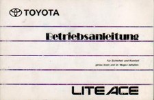 TOYOTA LiteAce Bedienungsanleitung 1990 Betriebsanleitung Handbuch Bordbuch BA