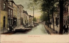 Ak Gouda Zuid-Holland Nederland, Blauwstraat - 11210289