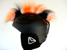Irokese ORANGE schwarz  Neon  2 LÄNGEN SNOWBOARDHELM Helmirokese Iro Neonorange