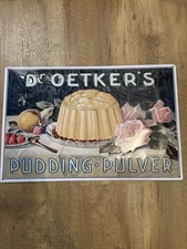 Dr. Oetker Puddingpulver Blechschild 60x40 cm