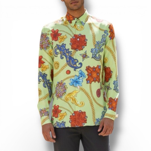 Versace barocco seidenhemd mit - barocco,