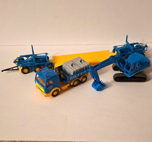Mercedes baufahrzeug set - mercedes, baufahrzeug-set
