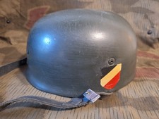 Stahlhelm M38 Fallschirmjäger Helm mit 2 Decals Sammlungsanfertigung Innenfutter